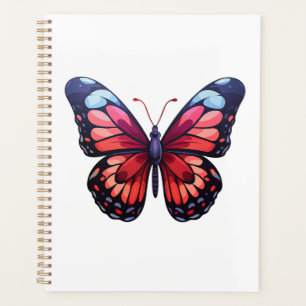 Agenda Ilustração da borboleta de desenho animado