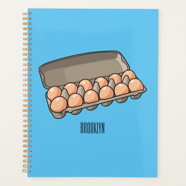 Agenda Ilustração da cartonagem de ovo (Frente)