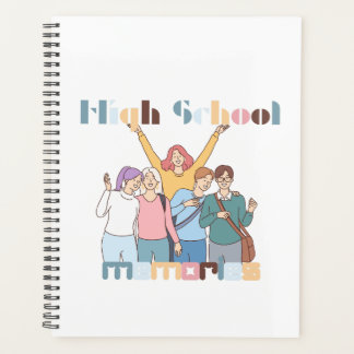 Agenda Ilustração de Amigos de Memórias de segundo grau