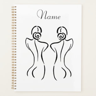 Agenda Ilustração de arte feminina Thunder_Cove