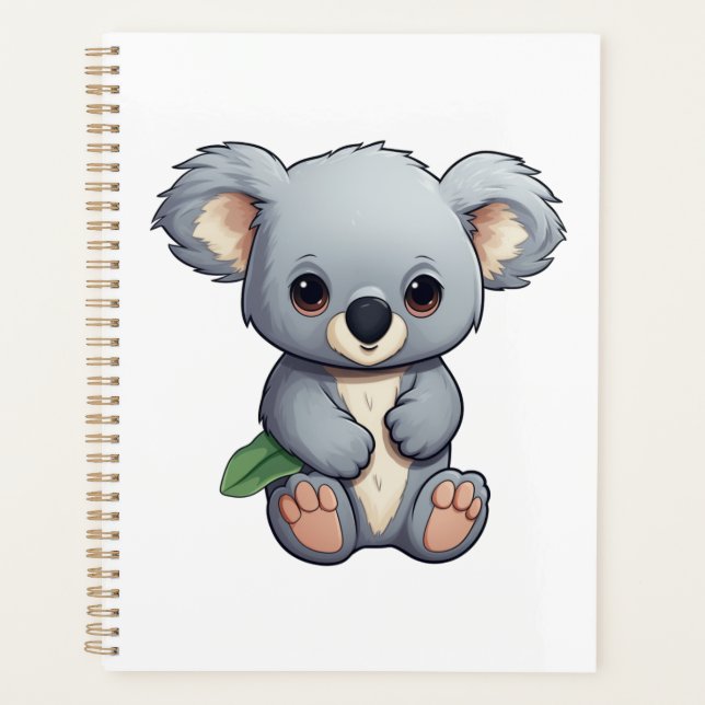 Agenda Ilustração de cartoon koala (Frente)
