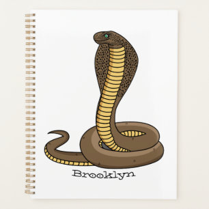Agenda Ilustração de cobra da cobra castanha