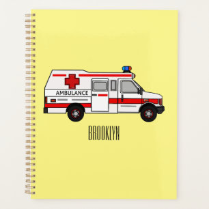 Agenda Ilustração de desenho animado de Ambulância