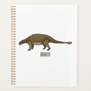 Agenda Ilustração de desenho animado de Ankylosaurus