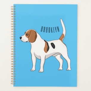 Agenda Ilustração de desenho animado de cachorro Beagle