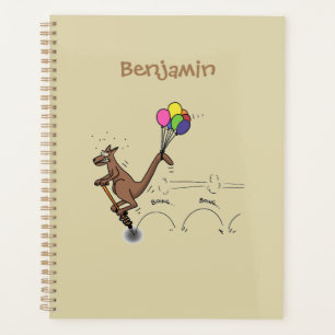 Agenda Ilustração de desenho animado de canguru humor aus