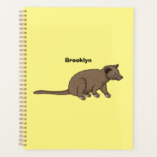 Agenda Ilustração de desenho animado de luwak luwak