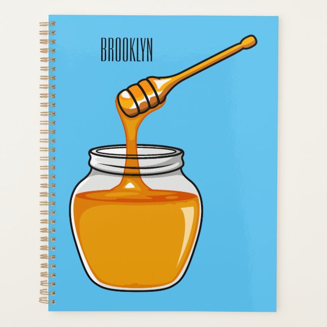 Agenda Ilustração de desenho animado de mel (Frente)