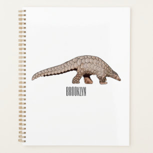 Agenda Ilustração de desenho animado de Pangolin