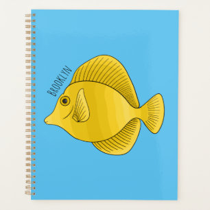 Agenda Ilustração de desenho animado de peixe dançado ama