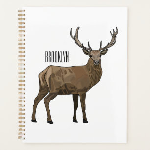 Agenda Ilustração de desenho animado de veado