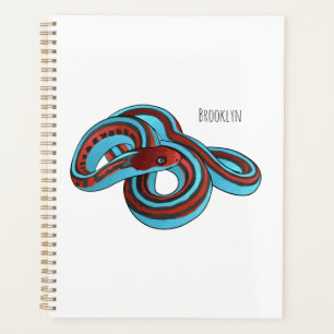Agenda Ilustração de desenho animado do cobra de garter d