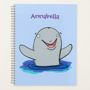 Agenda Ilustração de desenho animado feliz e adorável