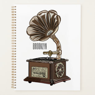 Agenda Ilustração de desenho animado girável