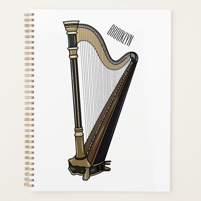 Agenda Ilustração de desenho animado Harp (Frente)