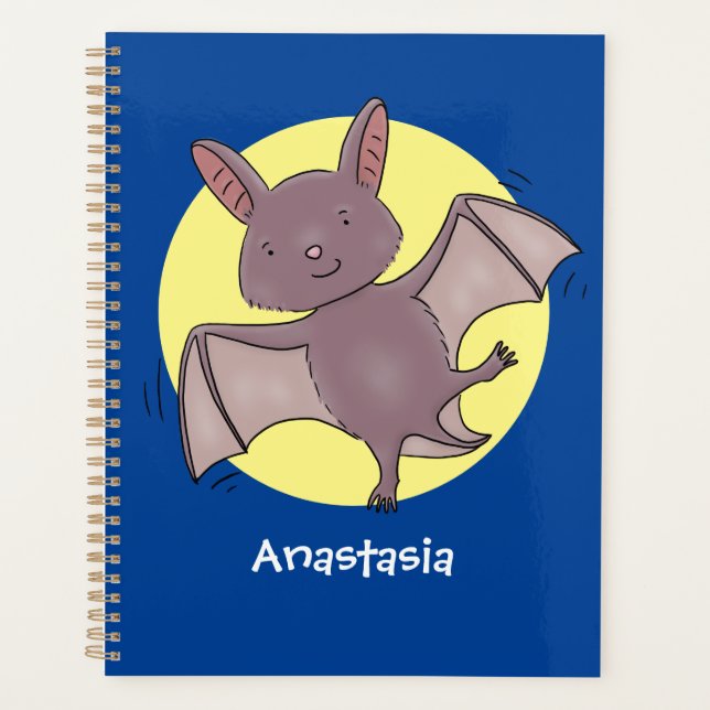 Agenda Ilustração de desenho animado voador de filhotes (Frente)