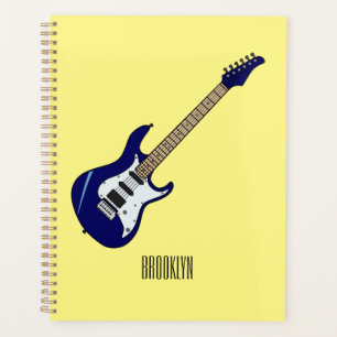 Agenda Ilustração de desenho de guitarra elétrica