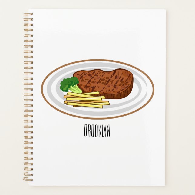 Agenda Ilustração de desenho em bife (Frente)