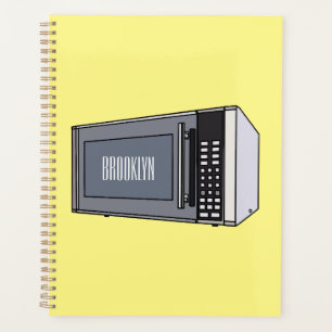 Agenda Ilustração de desenho em micro-ondas