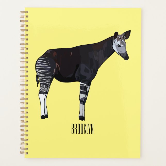 Agenda Ilustração de desenho em Okapi (Frente)