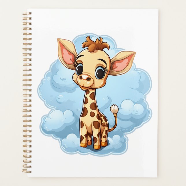 Agenda Ilustração de girafa de desenho animado (Frente)