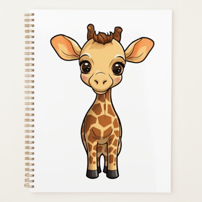 Agenda Ilustração de girafa de desenho animado (Frente)