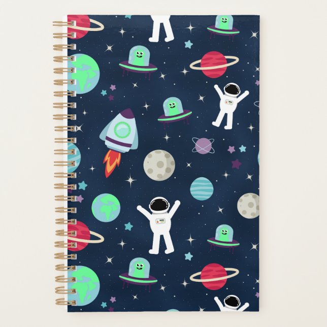 Agenda ilustração de padrão espacial (Frente)