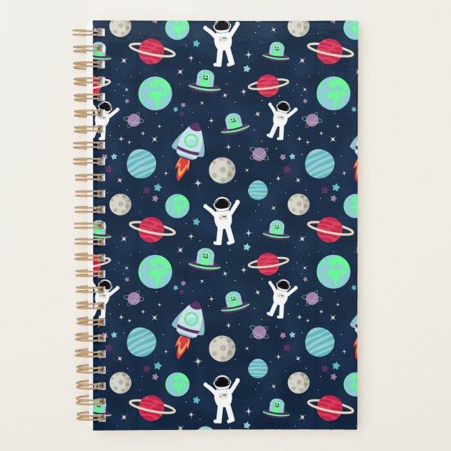 Agenda ilustração de padrão espacial (Frente)