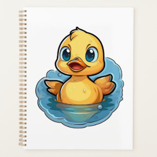 Agenda Ilustração de pato de desenho animado