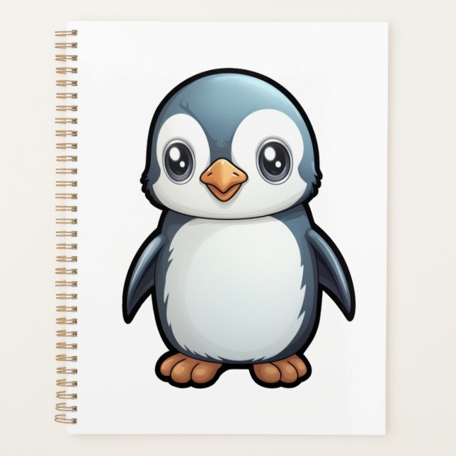 Agenda Ilustração de pinguim de desenho animado (Frente)