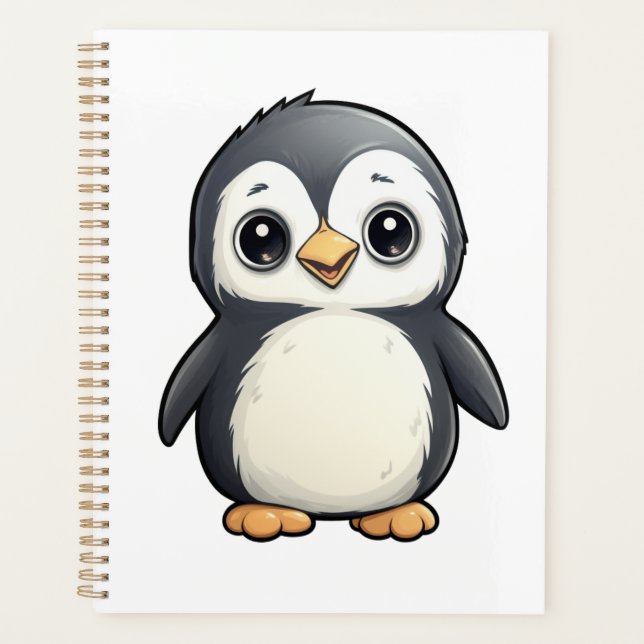 Agenda Ilustração de pinguim de desenho animado (Frente)