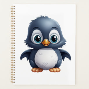 Agenda Ilustração de pinguim de desenho animado