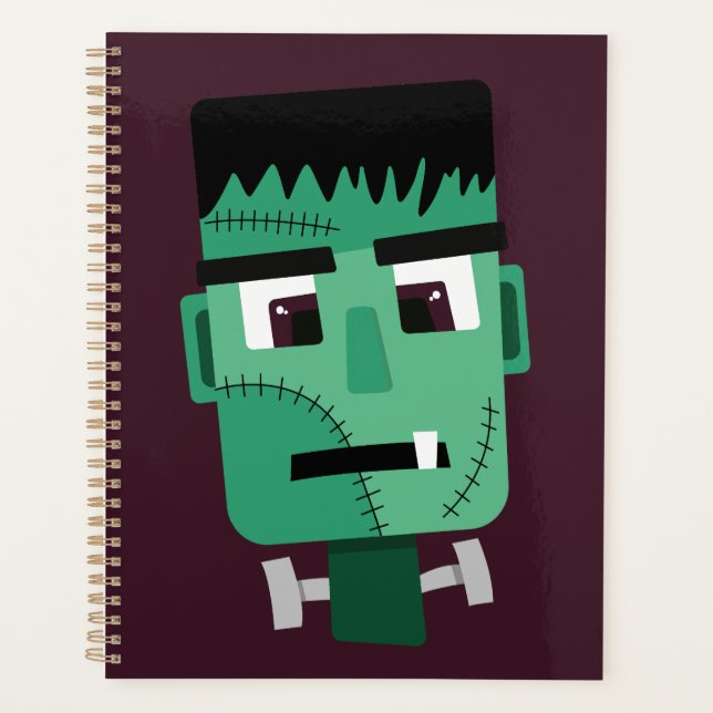 Agenda Ilustração do Monstro de Frankenstein (Frente)