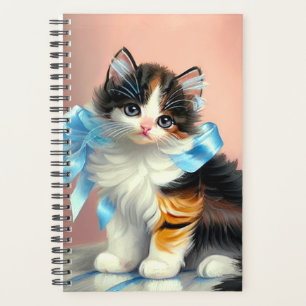 Agenda Ilustração Vintage Calico Kitten