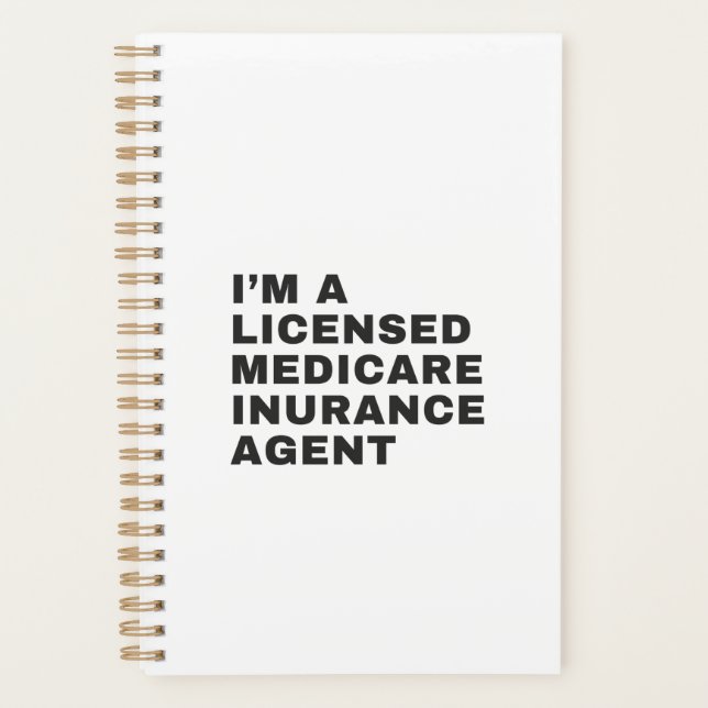 AGENDA I'M LICENSED MEDICARE INSURANCE AGENT (Frente)