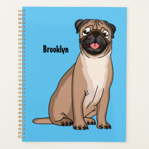 Agenda Imagem de desenho animado de cachorro feliz e engr