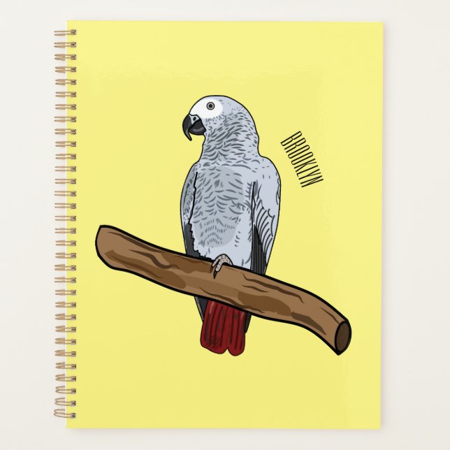 Agenda Imagem de desenho animado de cinza africana (Frente)