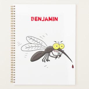 Agenda Imagem de desenho animado de insetos mosquitos eng