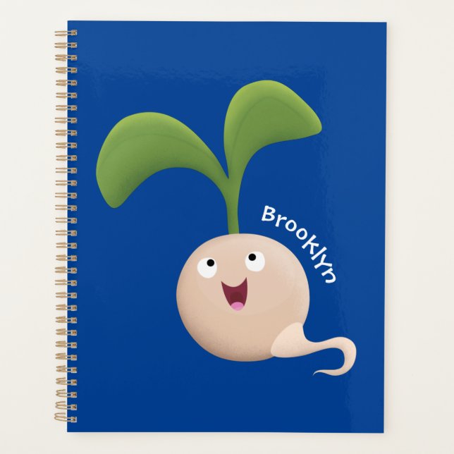 Agenda Imagem de desenho animado de sementes felizes e bo (Frente)