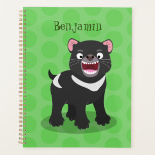 Agenda Imagem de desenho animado do demônio da Tasmânia,
