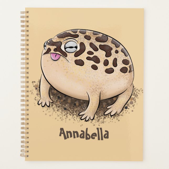Agenda Imagem de desenho animado do sapo de chuva deserto (Frente)
