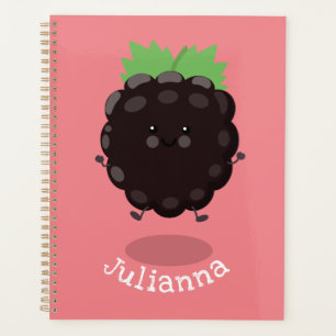 Agenda Imagem de desenho animado roxo de amora doce e fel