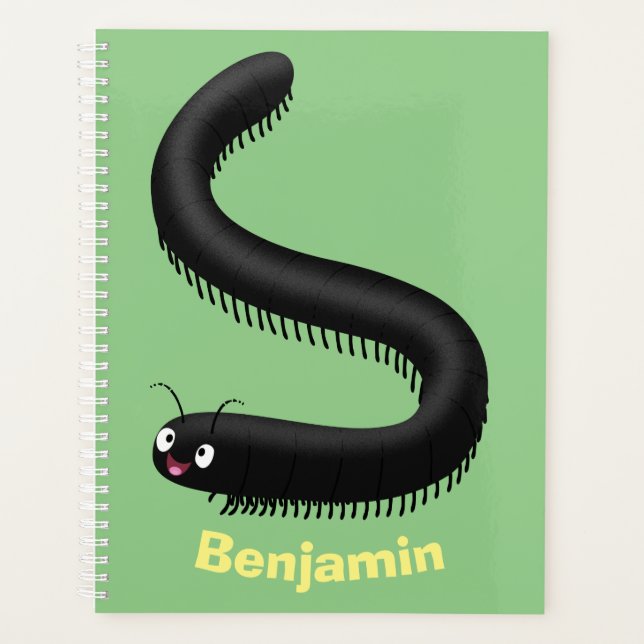 Agenda Imagem de desenho em forma de milipede (Frente)