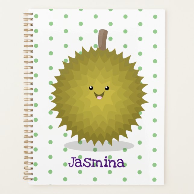 Agenda Imagem de desenhos animados bonitos e felizes em D (Frente)