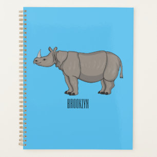 Agenda Imagem do desenho animado de Javan rhinoceros
