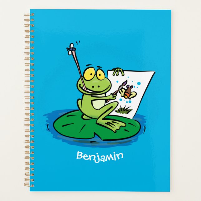 Agenda Imagem engraçada e engraçada do desenho do sapo ve (Frente)