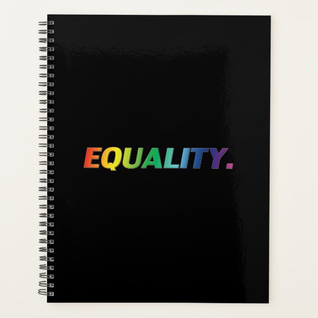 Agenda Imagem moderna com gradiente preto de igualdade do (Frente)