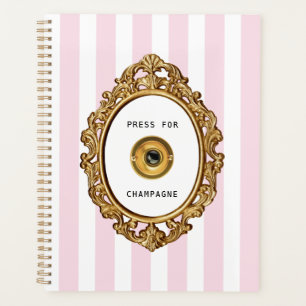 Agenda Imprensa para Champanhe Estrias Rosa