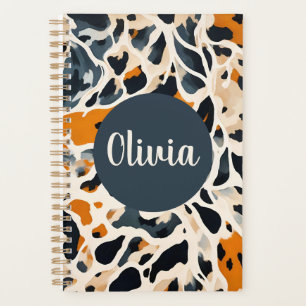 Agenda Impressão Animal Girafa Personalizada
