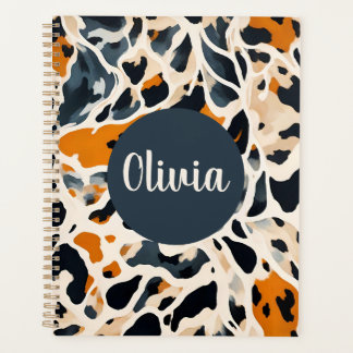 Agenda Impressão de Animal Girafa Personalizada